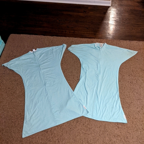 SleepingBaby Zipadee-Zip Baby Swaddling Blanket for toddler 2t 3t two teal - Picture 1 of 6